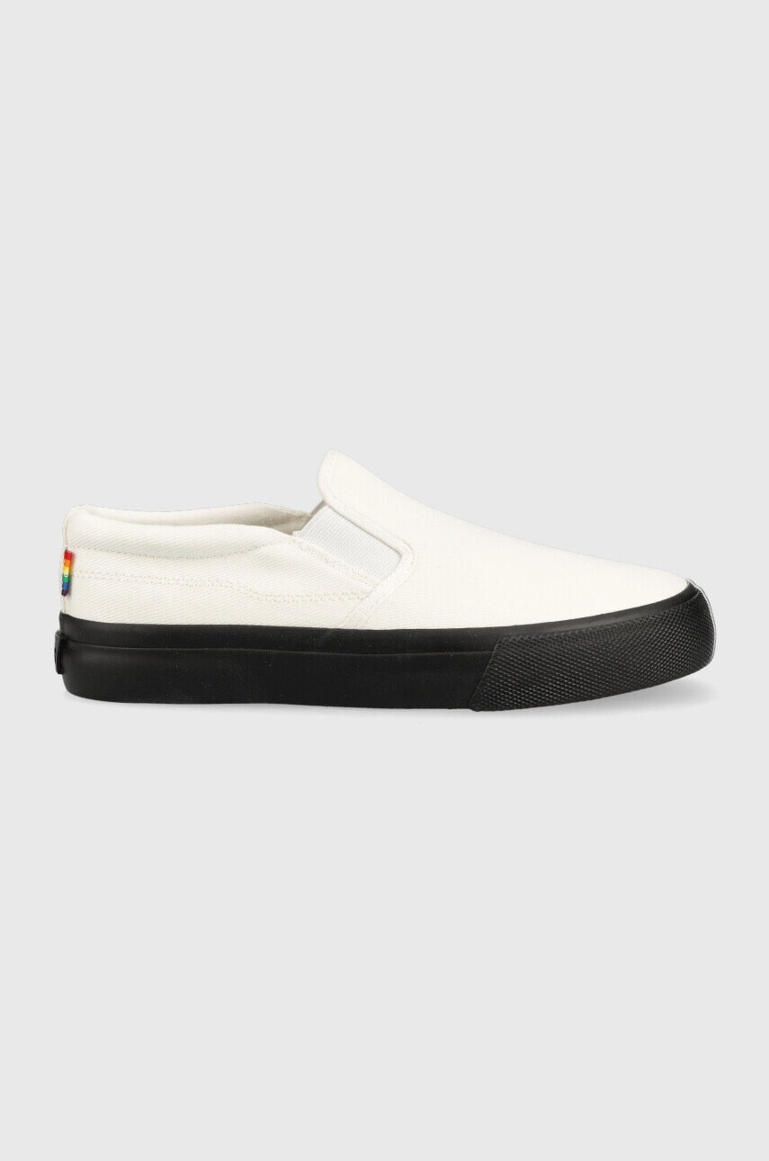 Levi's Ниски кецове Decon Slip On S в бяло - Pepit.bg