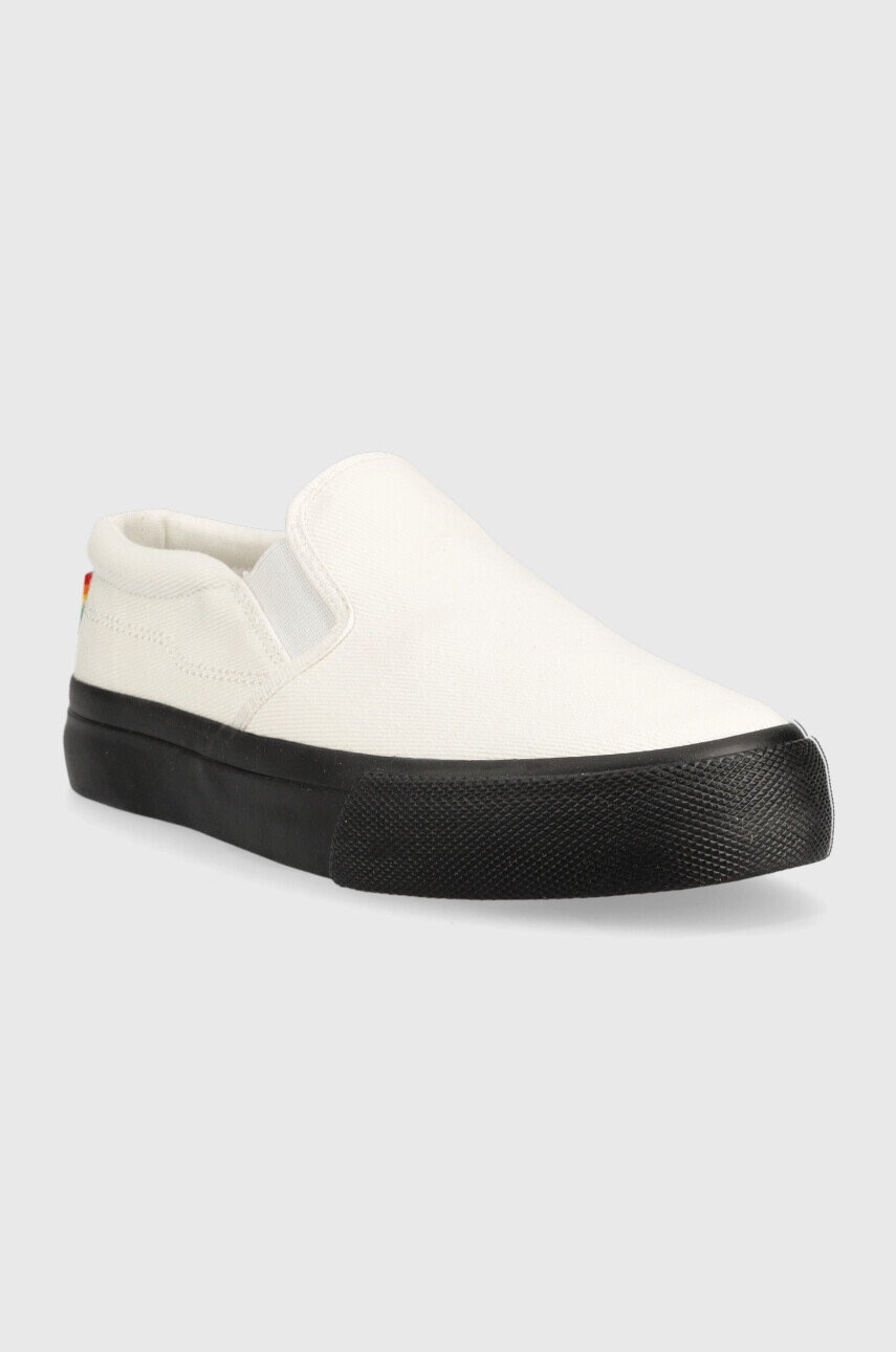Levi's Ниски кецове Decon Slip On S в бяло - Pepit.bg