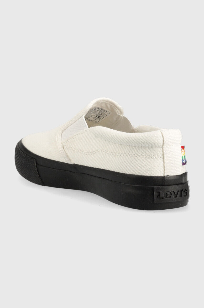 Levi's Ниски кецове Decon Slip On S в бяло - Pepit.bg