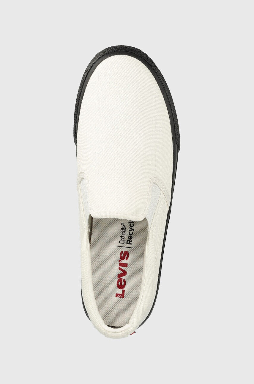 Levi's Ниски кецове Decon Slip On S в бяло - Pepit.bg