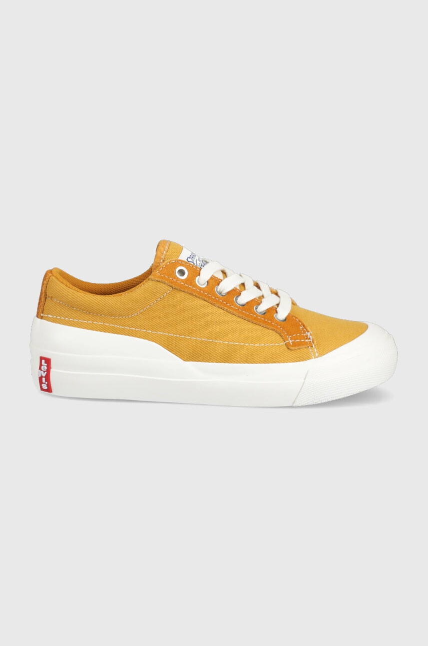 Levi's Ниски кецове Ls1 Low S дамски в кафяво - Pepit.bg