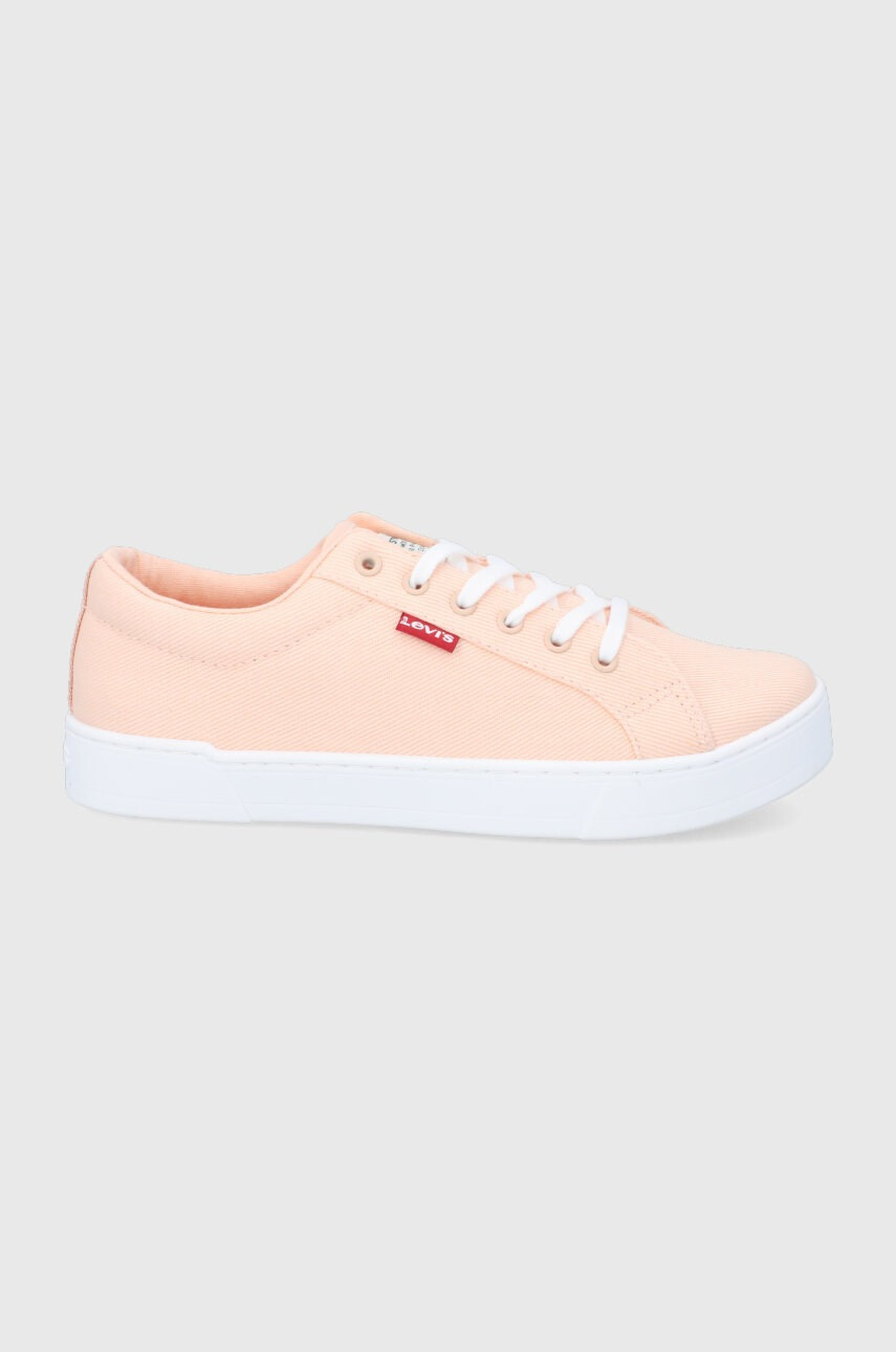 Levi's Ниски кецове Malibu 2.0 дамски в оранжево - Pepit.bg