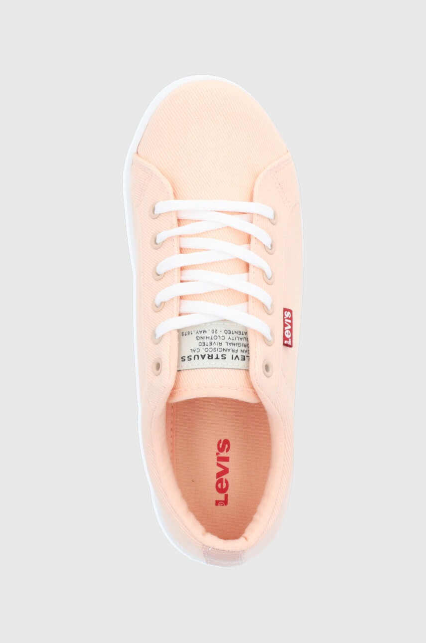 Levi's Ниски кецове Malibu 2.0 дамски в оранжево - Pepit.bg