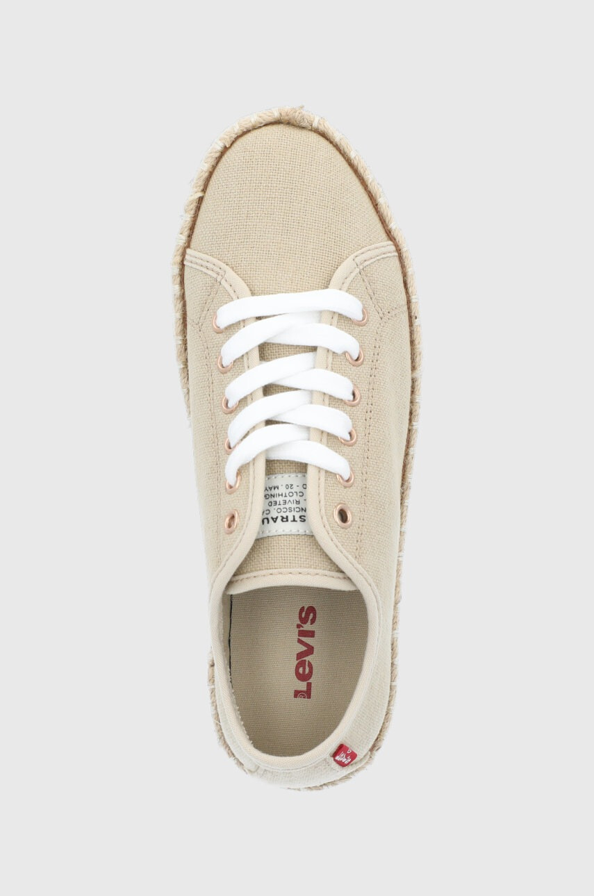 Levi's Ниски кецове Tijuana 2.0 Espedrille дамски в бежово - Pepit.bg