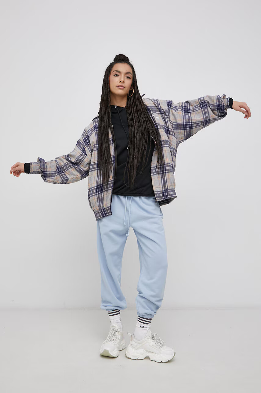 Levi's Памучен панталон дамски с изчистен дизайн - Pepit.bg