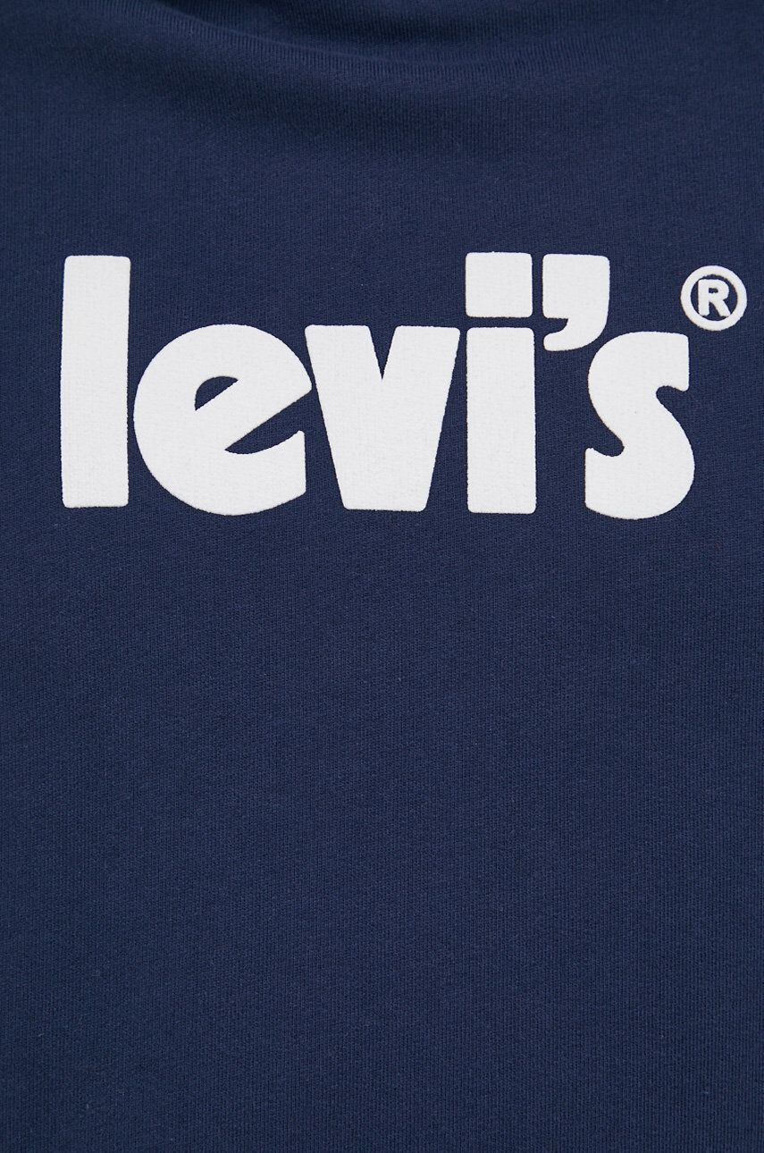 Levi's Памучен суичър мъжки в тъмносиньо с принт - Pepit.bg