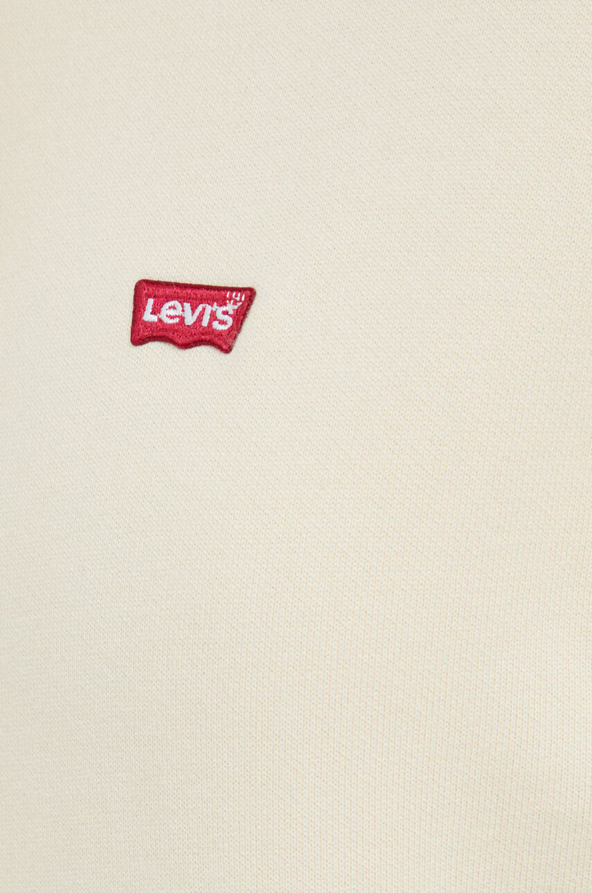 Levi's Памучен суичър в бежово с изчистен дизайн - Pepit.bg