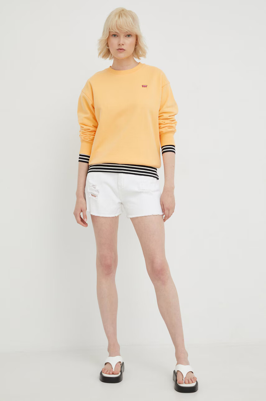 Levi's Памучен суичър в бяло с принт - Pepit.bg