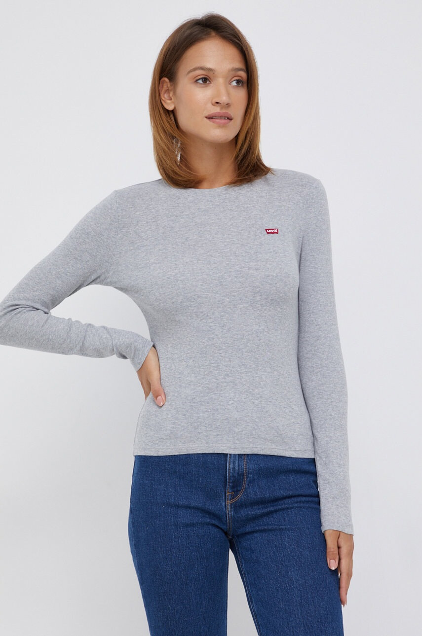 Levi's Памучна блуза с дълги ръкави - Pepit.bg