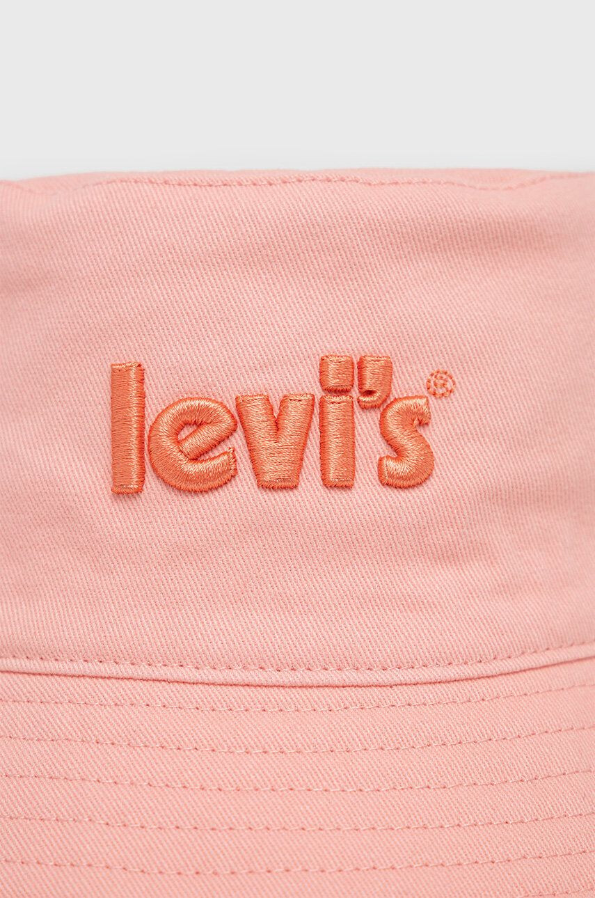 Levi's Памучна капела в розово от памук - Pepit.bg