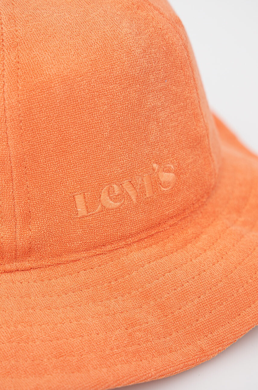 Levi's Памучна капела в жълто от памук - Pepit.bg