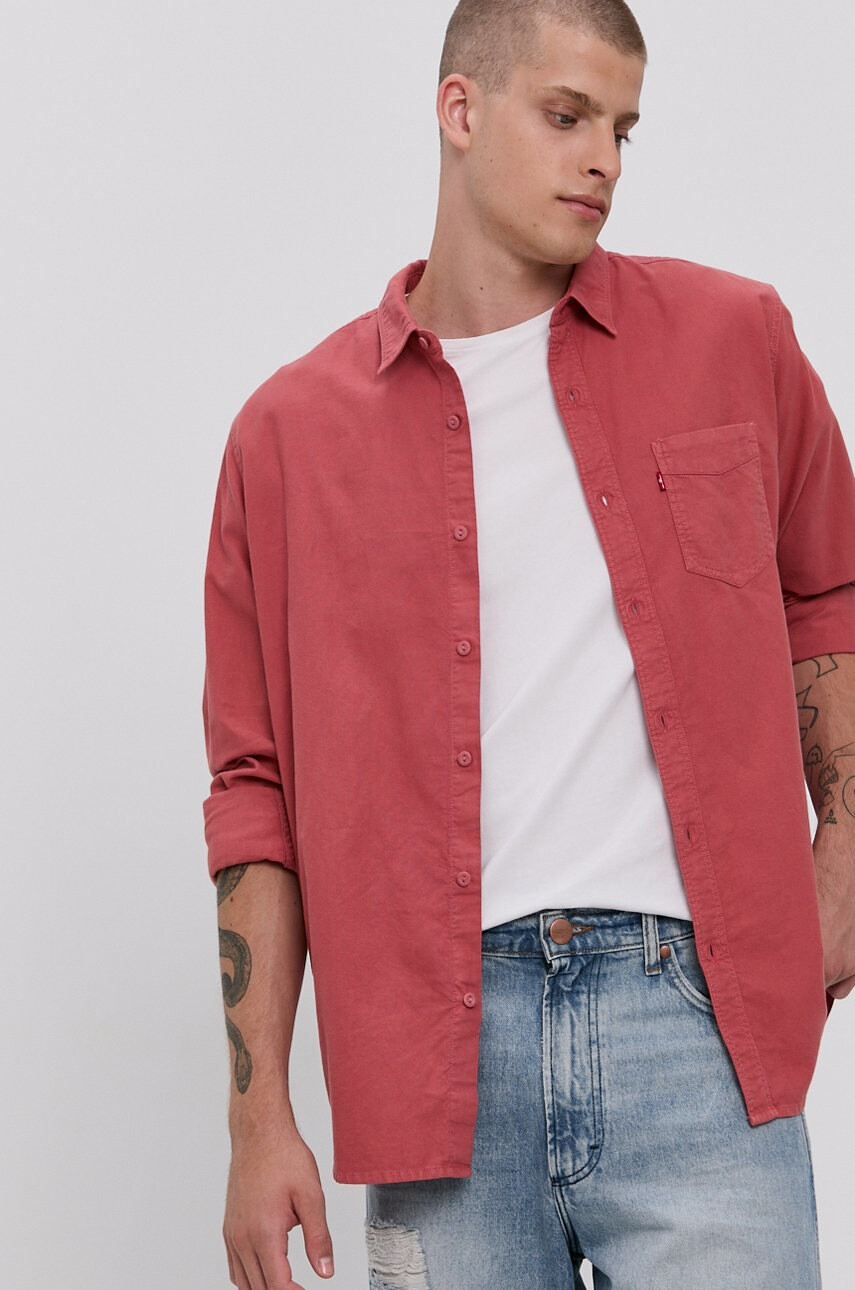 Levi's Памучна риза мъжка със свободна кройка - Pepit.bg