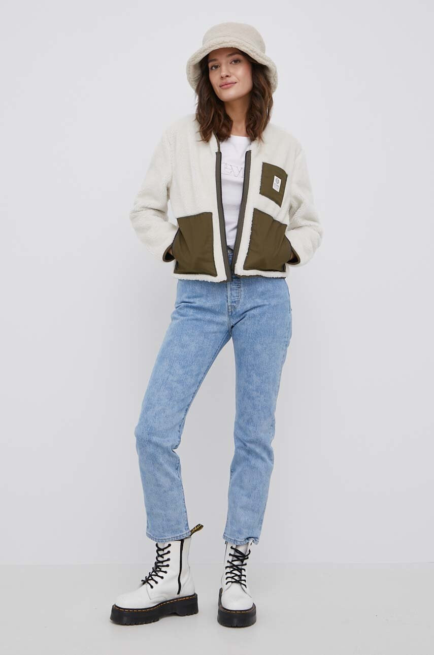 Levi's Памучна тениска в бяло - Pepit.bg