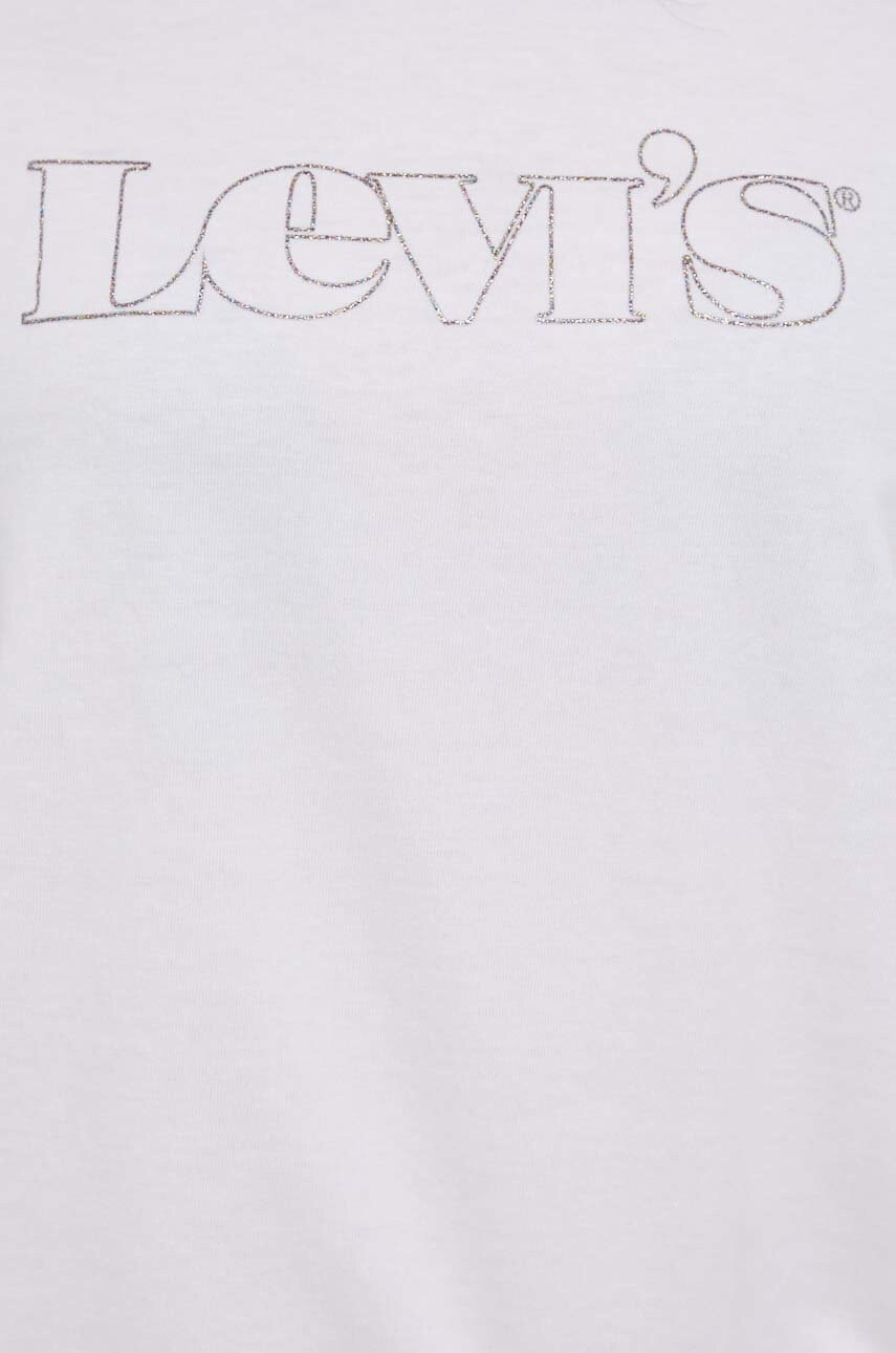 Levi's Памучна тениска в бяло - Pepit.bg