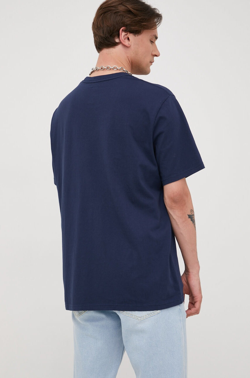Levi's Памучна тениска в тъмносиньо с принт - Pepit.bg