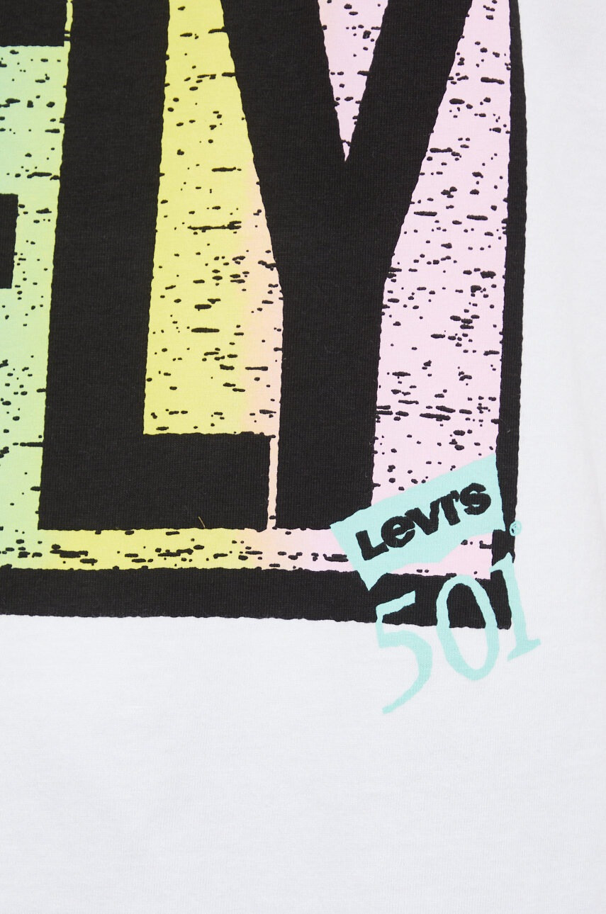 Levi's Памучна тениска в бяло с принт - Pepit.bg