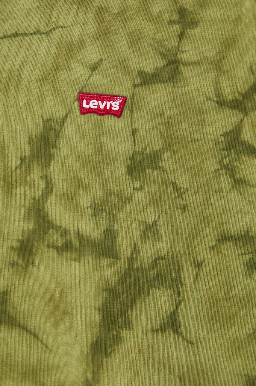 Levi's Памучна тениска в зелено с десен - Pepit.bg