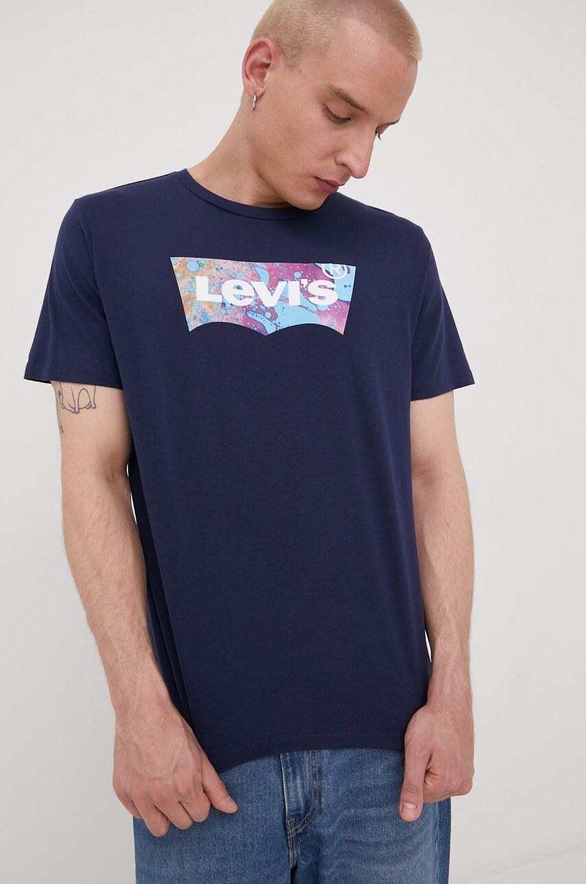 Levi's Памучна тениска в зелено - Pepit.bg