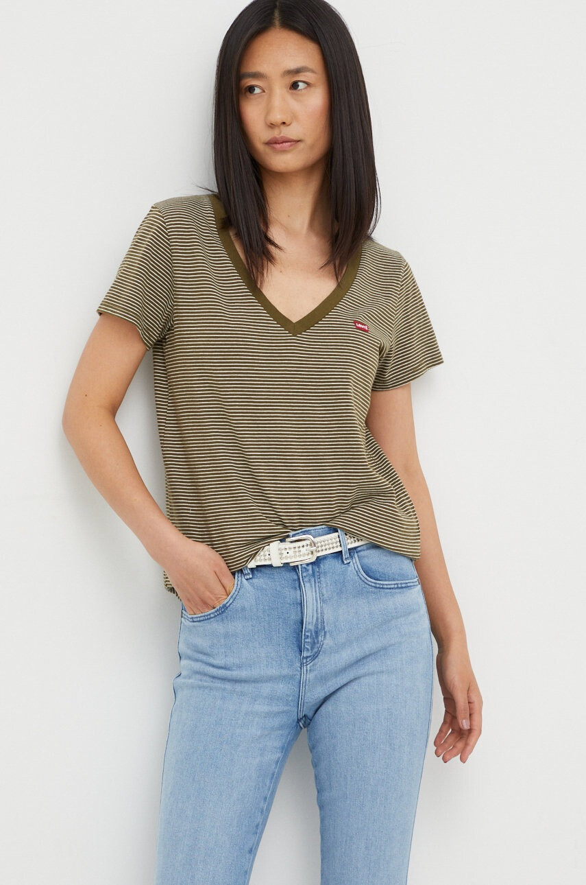 Levi's Памучна тениска в бяло - Pepit.bg