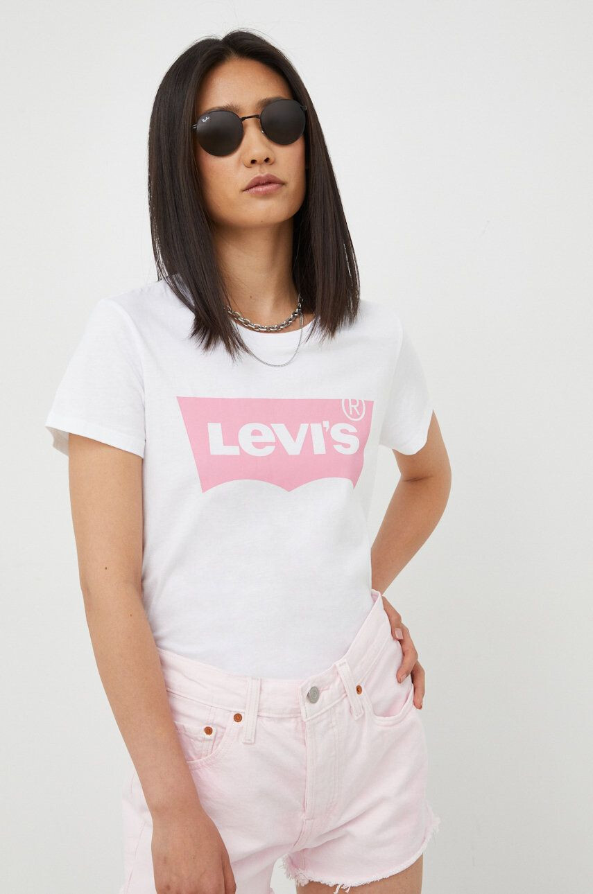 Levi's Памучна тениска в жълто - Pepit.bg