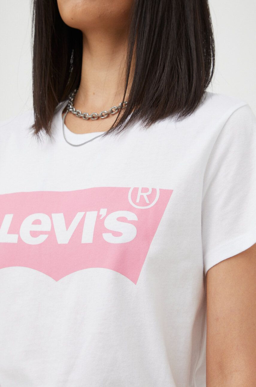 Levi's Памучна тениска в жълто - Pepit.bg