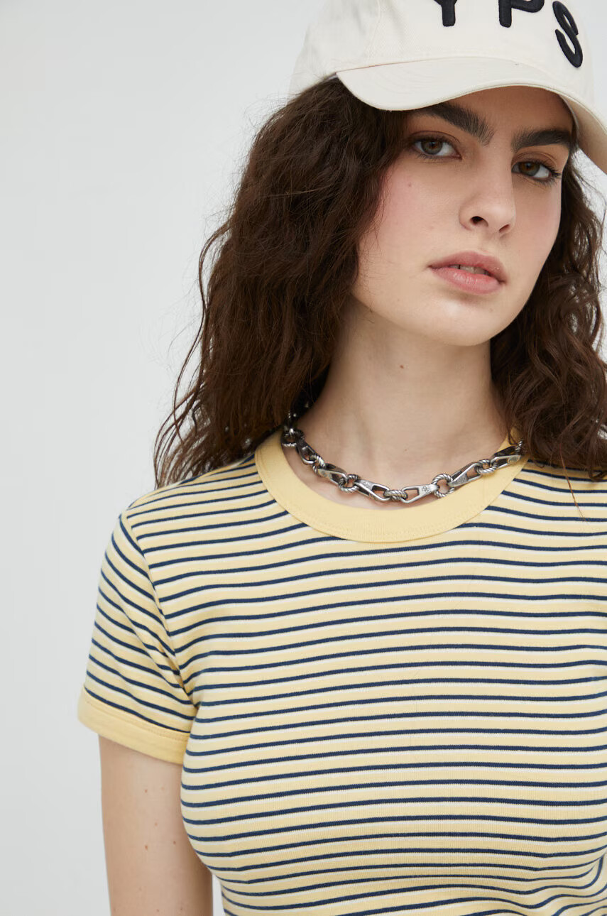 Levi's Памучна тениска в бежово - Pepit.bg