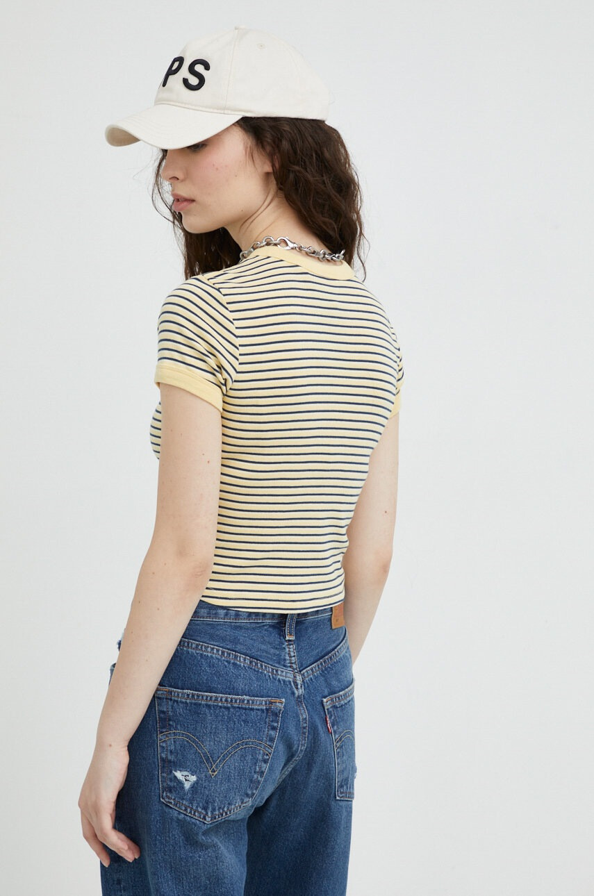 Levi's Памучна тениска в бежово - Pepit.bg