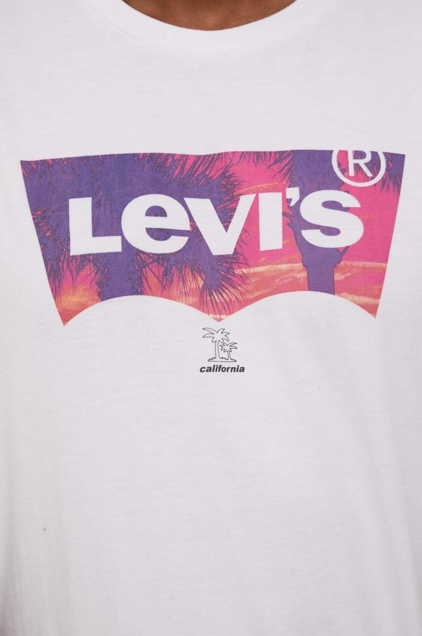 Levi's Памучна тениска в жълто - Pepit.bg
