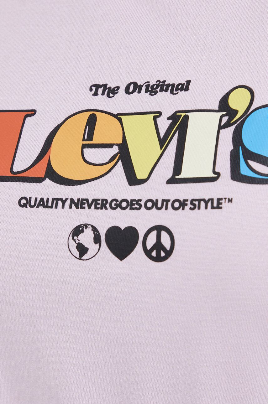 Levi's Памучна тениска в зелено - Pepit.bg