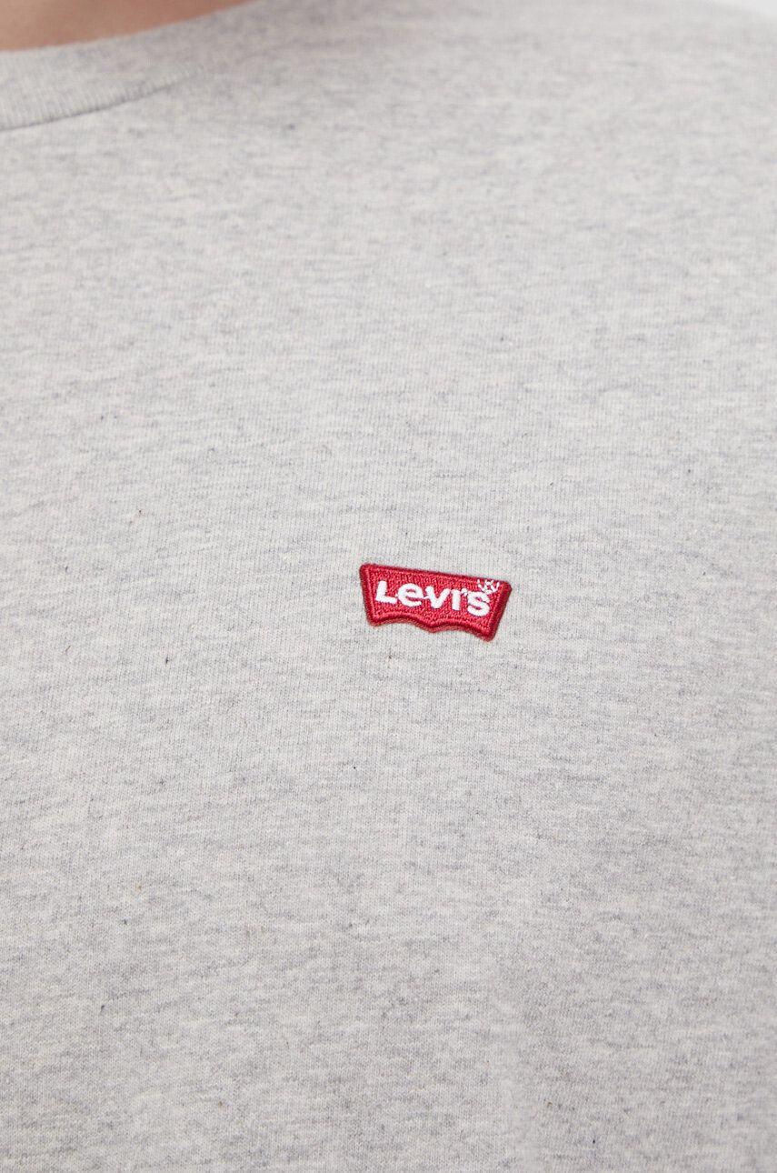 Levi's Памучна тениска в меланж на сиво - Pepit.bg