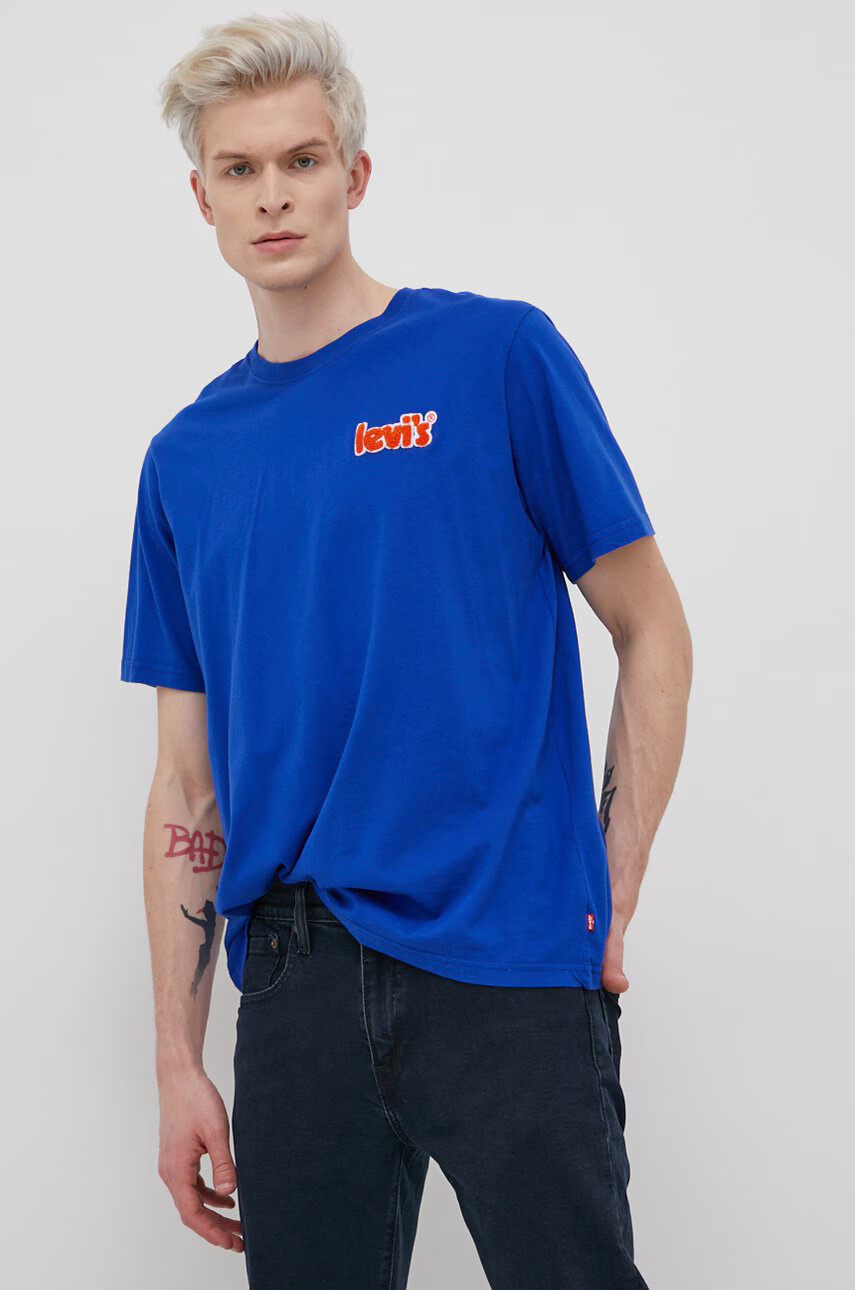 Levi's Памучна тениска с апликация - Pepit.bg