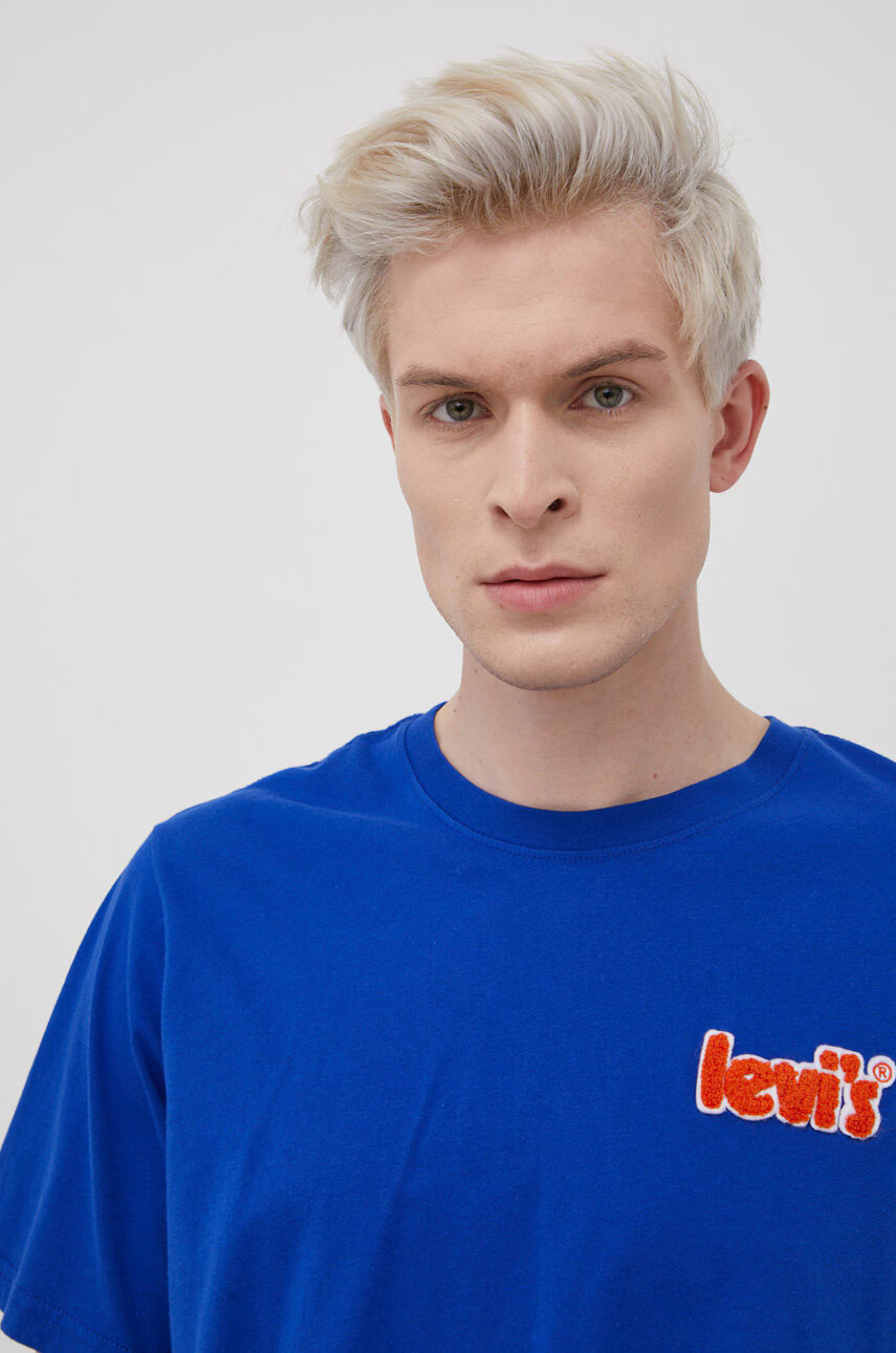 Levi's Памучна тениска с апликация - Pepit.bg