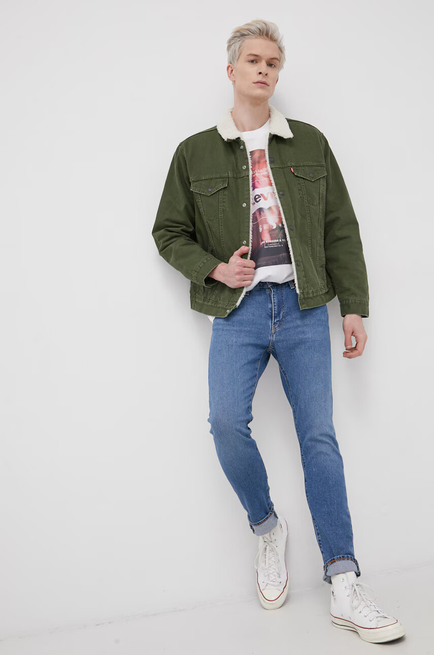 Levi's Памучна тениска в бяло с принт - Pepit.bg
