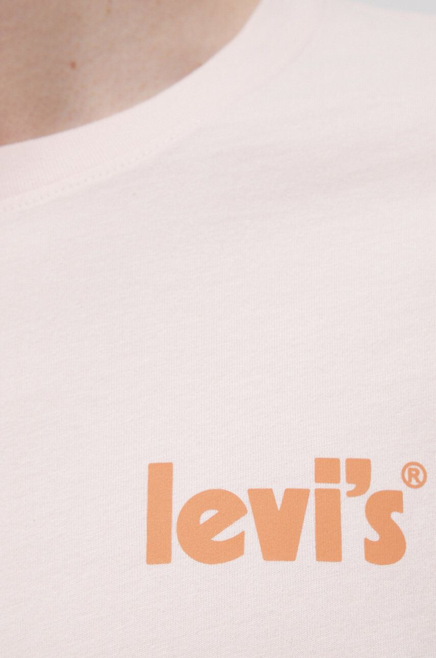 Levi's Памучна тениска в оранжево - Pepit.bg