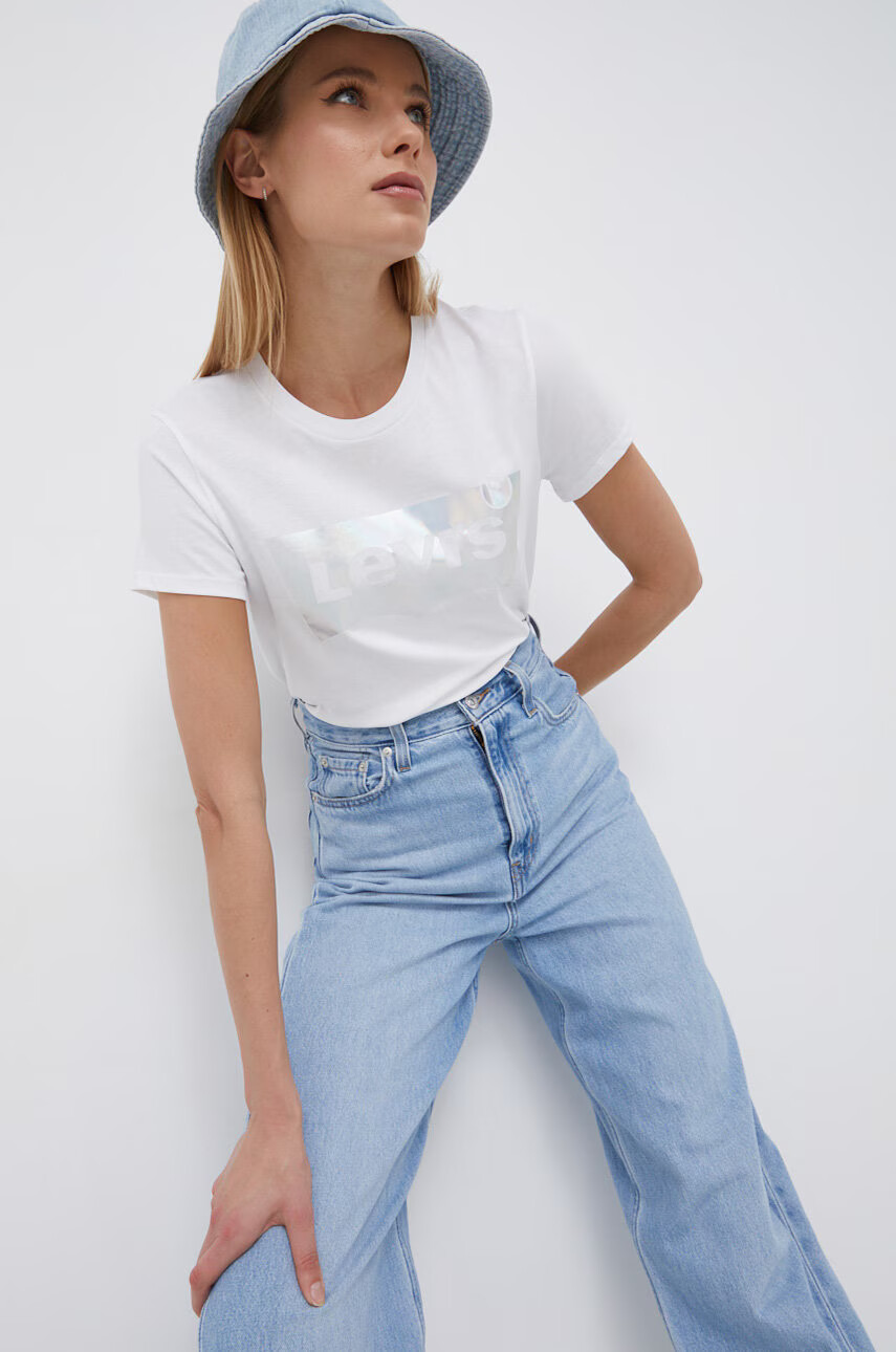Levi's Памучна тениска с принт - Pepit.bg