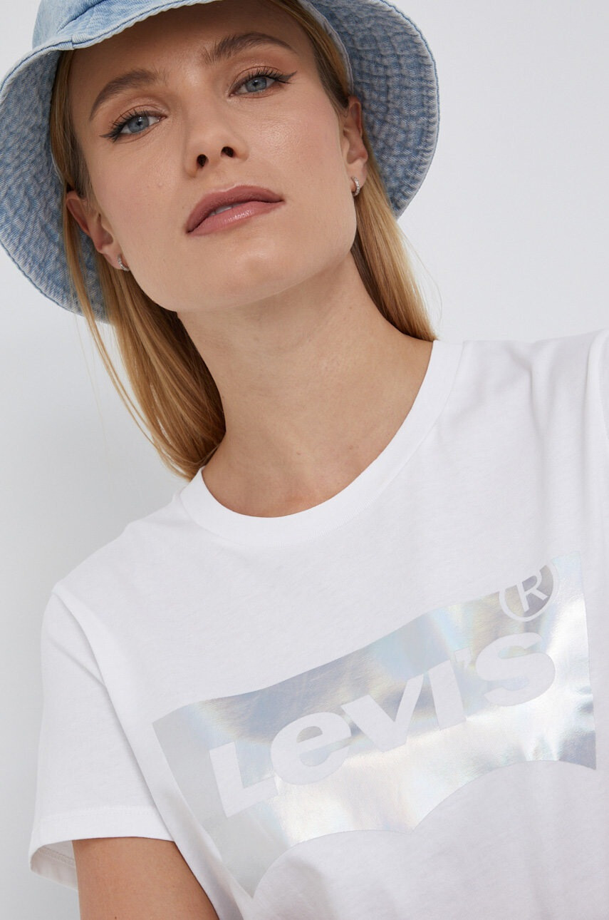 Levi's Памучна тениска с принт - Pepit.bg