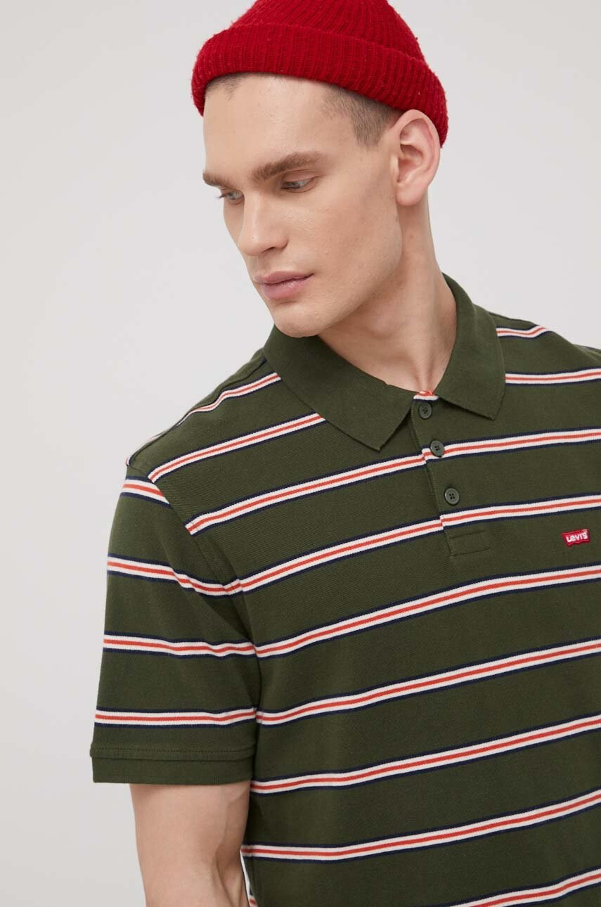 Levi's Памучна тениска с яка - Pepit.bg
