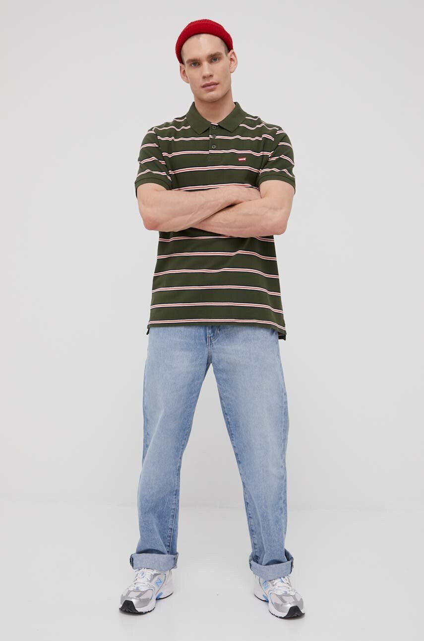 Levi's Памучна тениска с яка - Pepit.bg