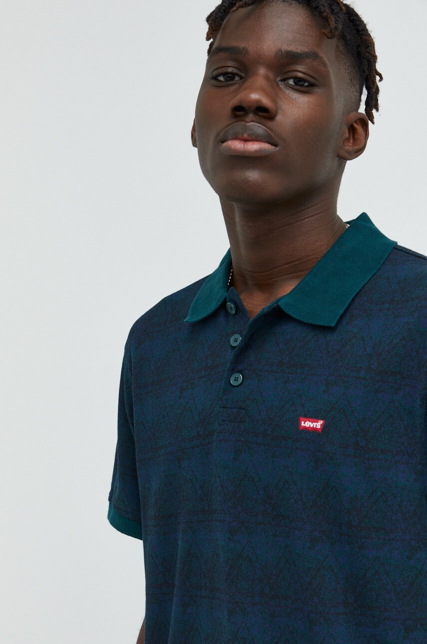 Levi's Памучна тениска с яка - Pepit.bg
