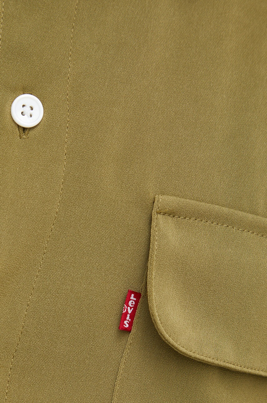Levi's Риза мъжка в зелено със свободна кройка - Pepit.bg