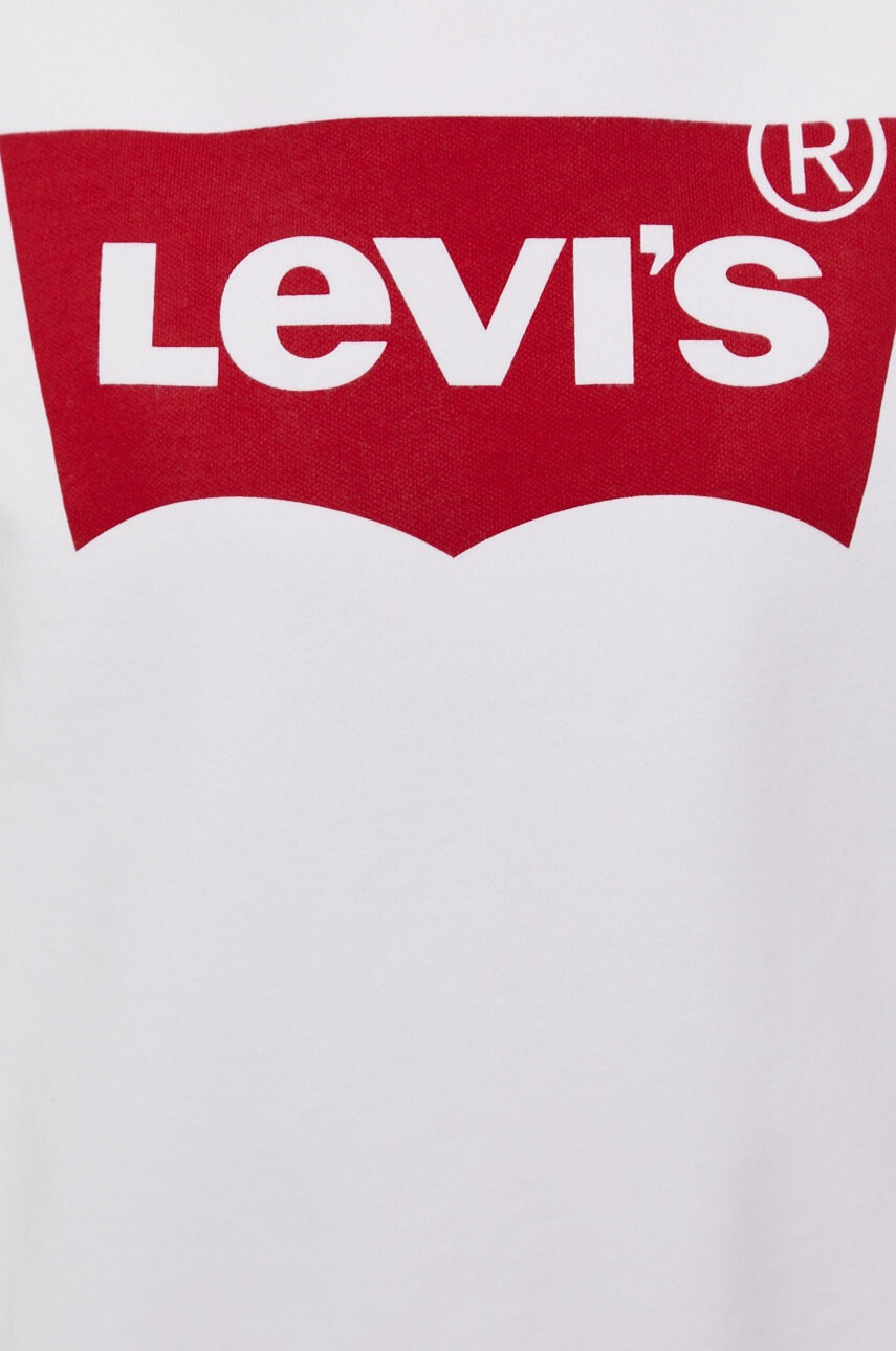 Levi's Суичър дамски в бяло с изчистен дизайн - Pepit.bg
