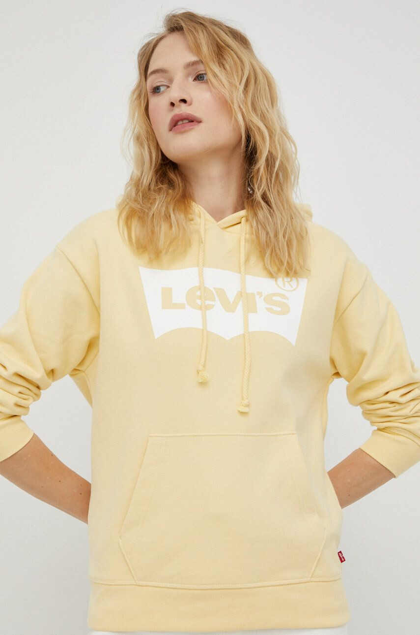 Levi's Суичър в жълто с принт - Pepit.bg