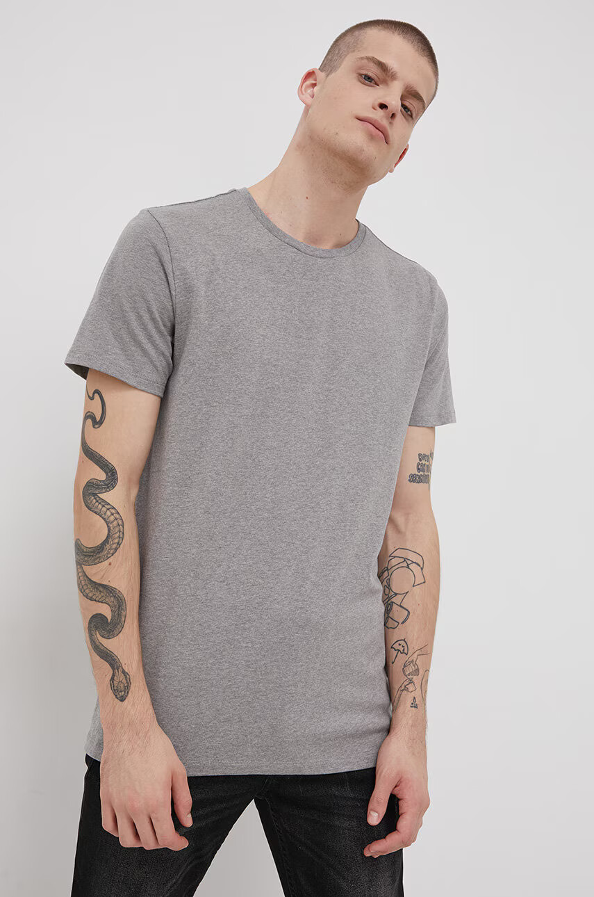 Levi's Тениска мъжка в сиво с изчистен дизайн - Pepit.bg