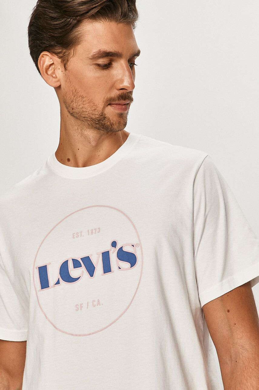 Levi's Тениска в бяло - Pepit.bg