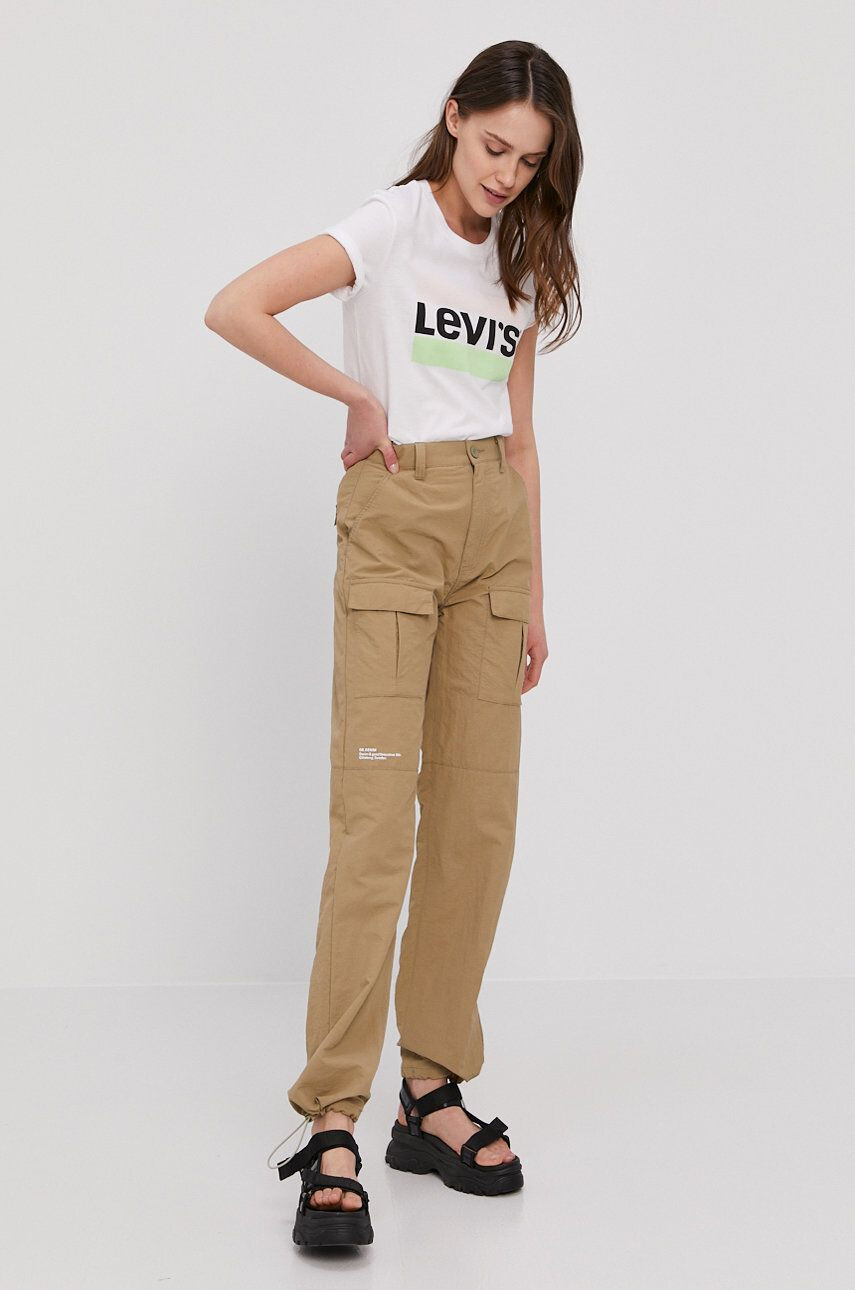 Levi's Тениска в бяло - Pepit.bg