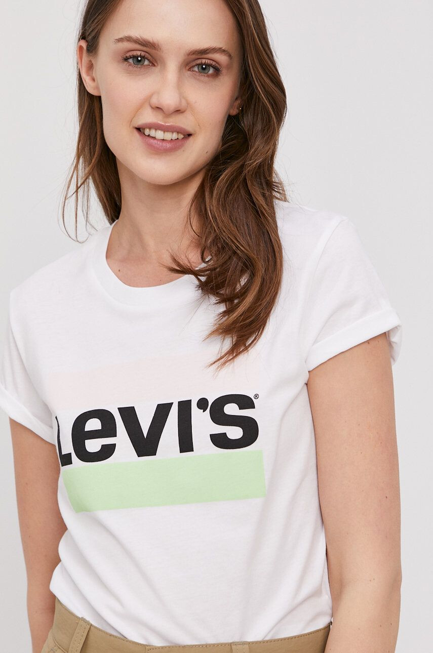 Levi's Тениска в бяло - Pepit.bg