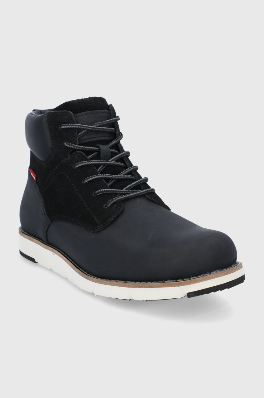 Levi's Високи обувки мъжки в черно - Pepit.bg