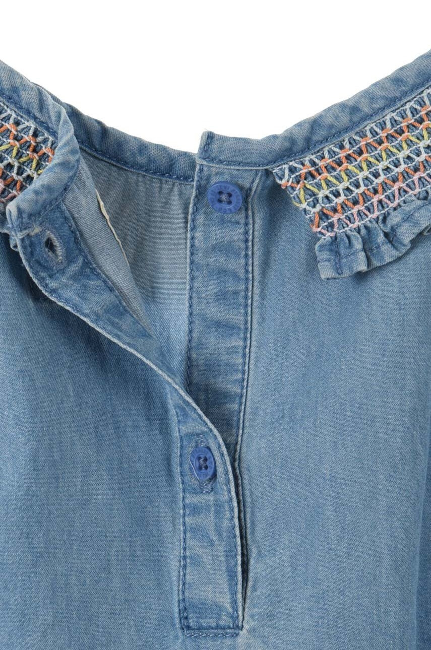 Levi's Бебешка рокля в синьо къс модел разкроен модел - Pepit.bg
