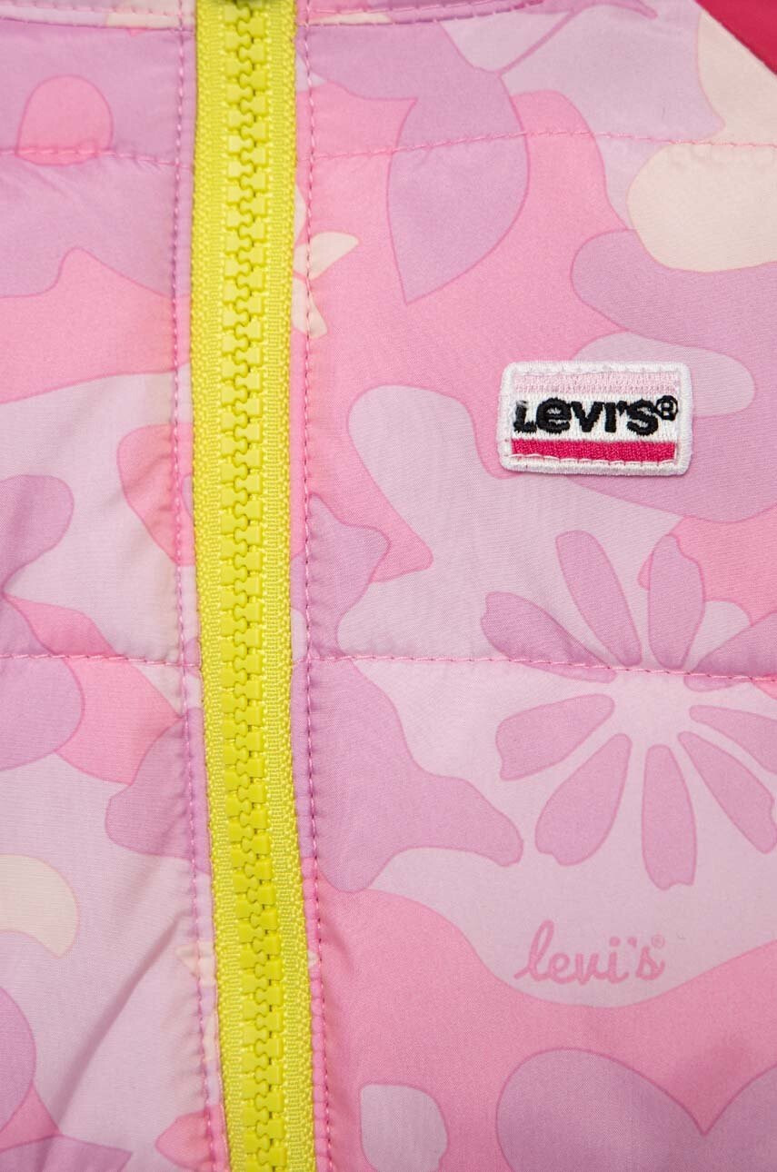 Levi's Бебешки гащеризон в розово - Pepit.bg