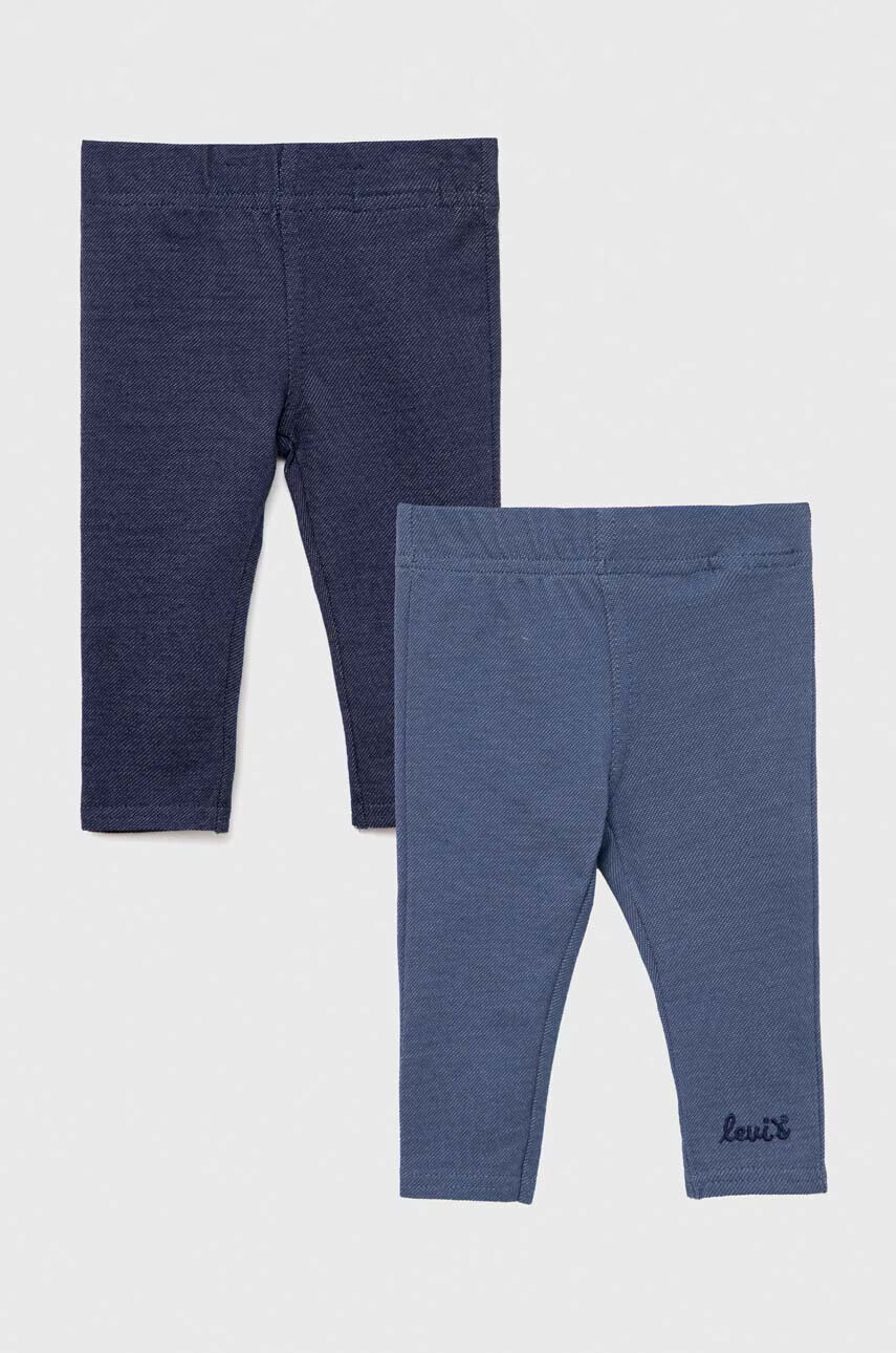 Levi's Бебешки клин (2 броя) в синьо с изчистен дизайн - Pepit.bg